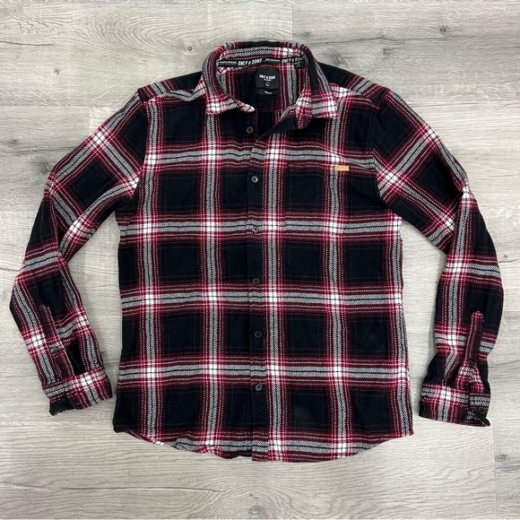 🔥 ONLY & SONS Flannel / Plaid Button Up Shirt - Picture 8 of 15